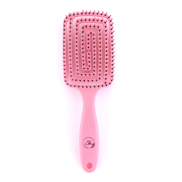 Ekn Beauty Haarbürste ohne Ziepen Entwirrbürste geeignet für Locken & lange Haare - Rosa